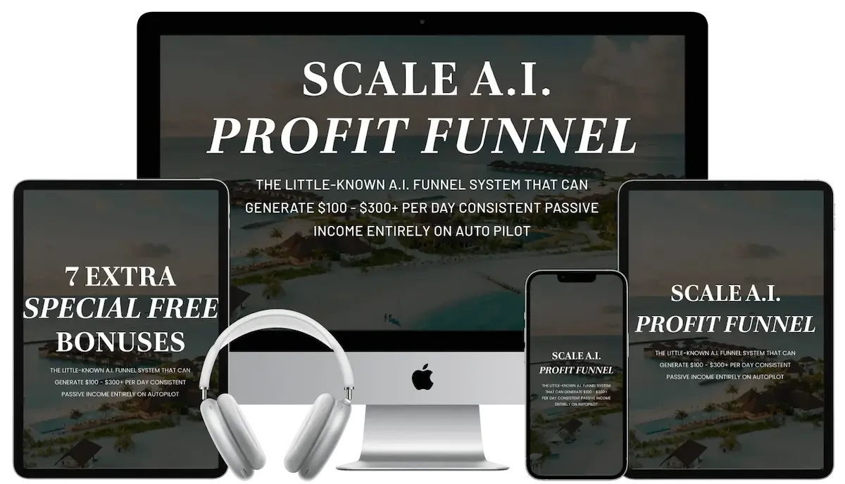 Scale AI Profit Funnel Review - Dashboard Overview Showing $100+ Daily Profit